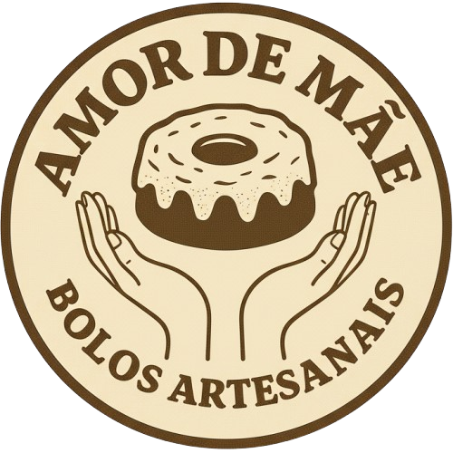 Logótipo Amor de Mãe – Bolos Artesanais